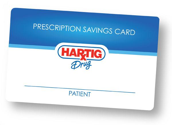 Hartig Prescription Savings Card Image of Sample Prescription Savings Card